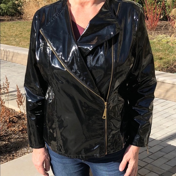shiny pvc jacket